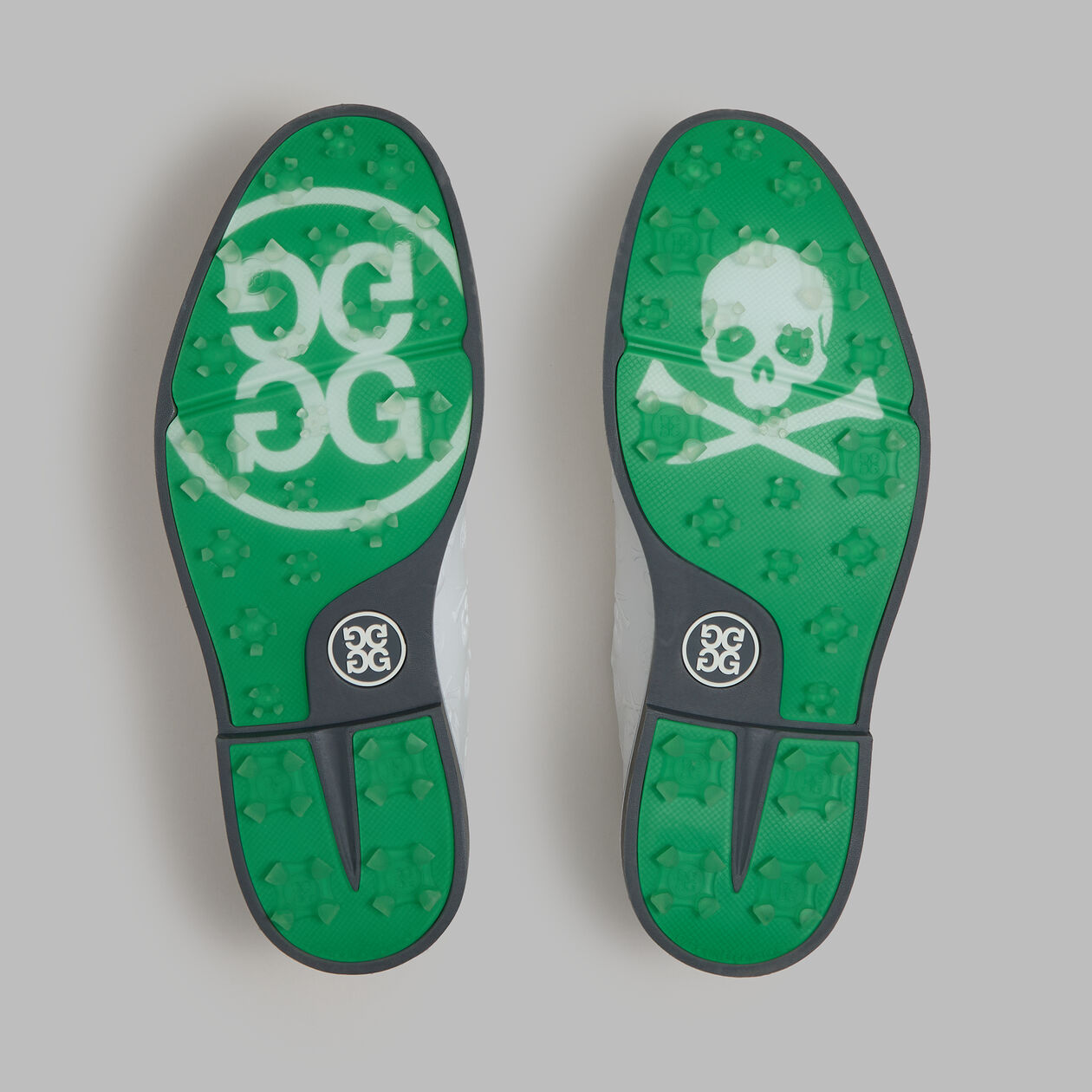 MEN'S GALLIVANTER EMBOSSED SKULL & TEES LEATHER GOLF SHOE