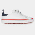 WOMEN'S DURF PEBBLE LEATHER CONTRAST ACCENT KILTIE GOLF SHOE image number 1