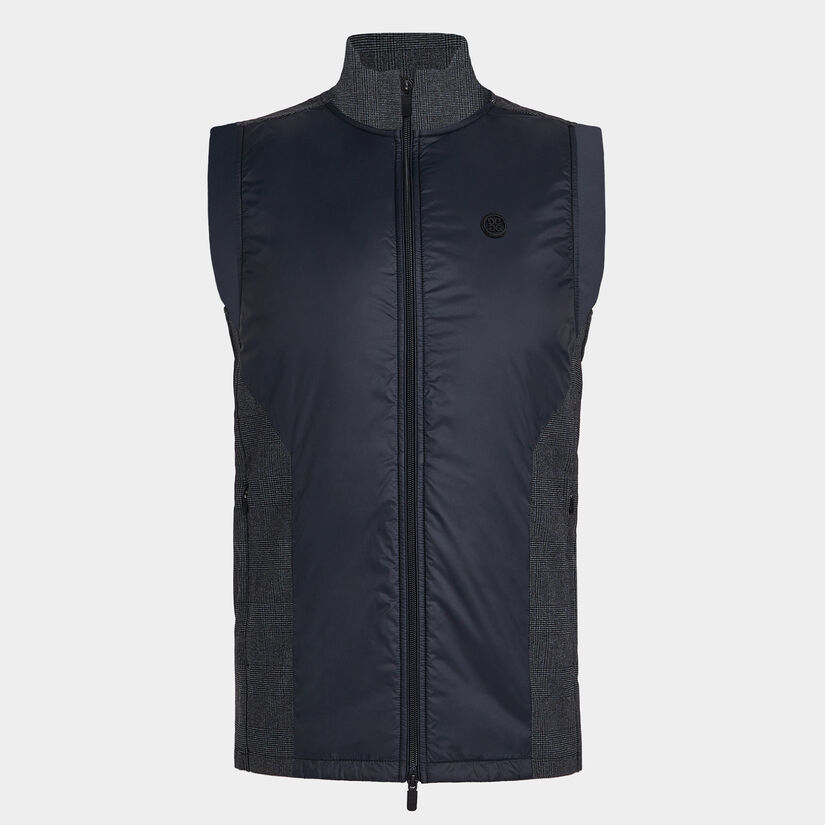 GLEN PLAID TRACK VEST image number 1