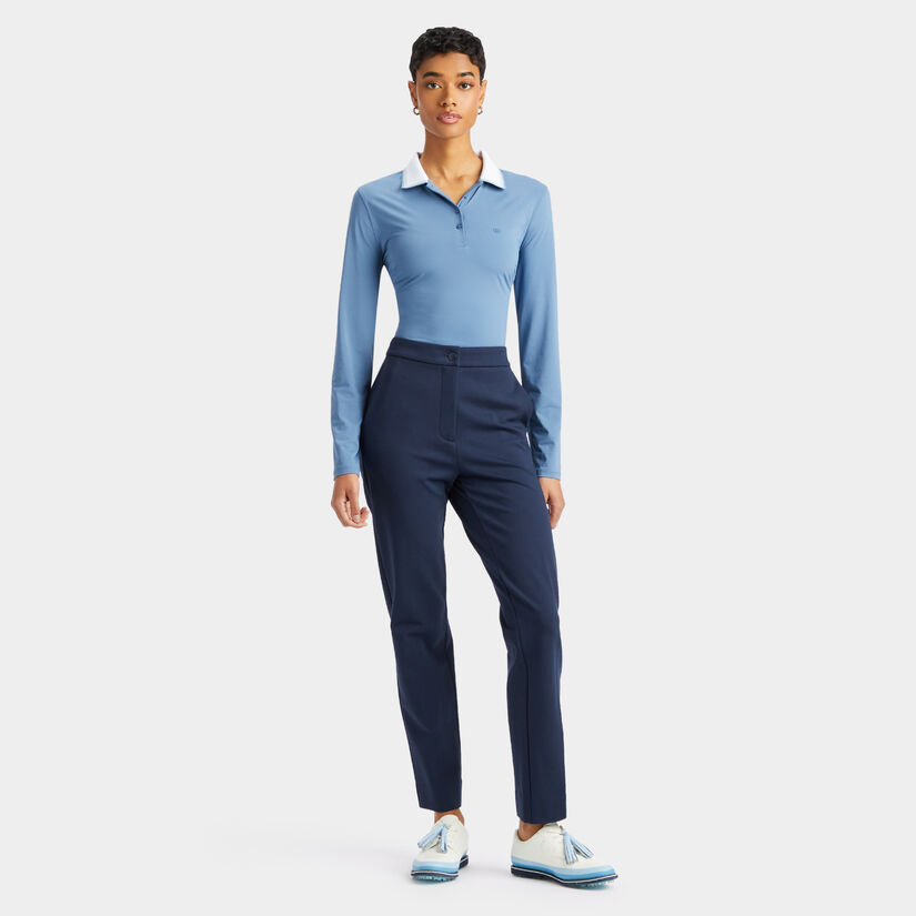 SILKY TECH NYLON LONG SLEEVE POLO image number 4