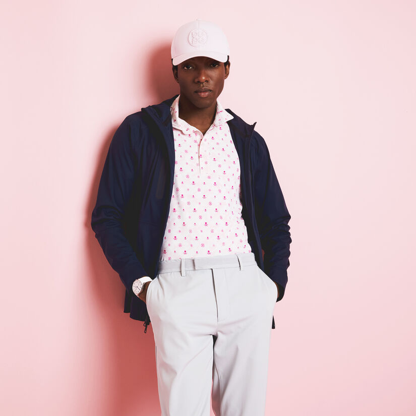 MAPPED ICON CAMO TECH JERSEY MODERN SPREAD COLLAR POLO image number 2