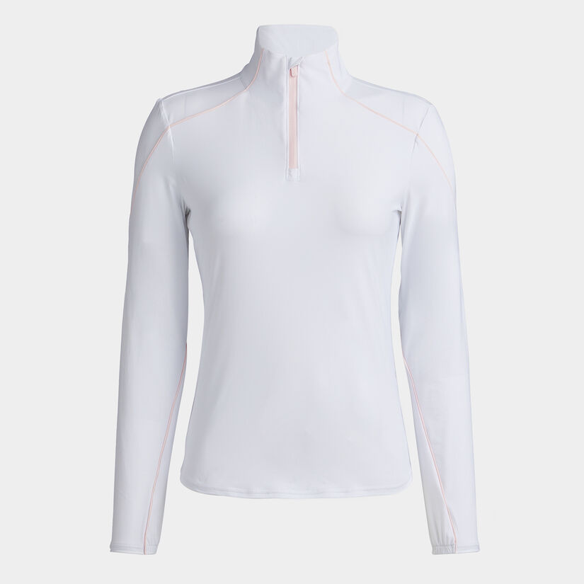 SUN SHIELD SILKY TECH NYLON QUARTER ZIP LAYER image number 1