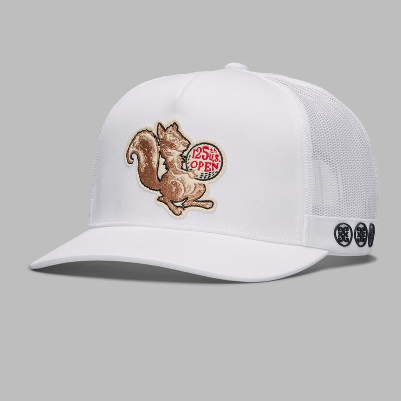 2025 U.S. OPEN SQUIRREL PATCH TRUCKER HAT image number 1