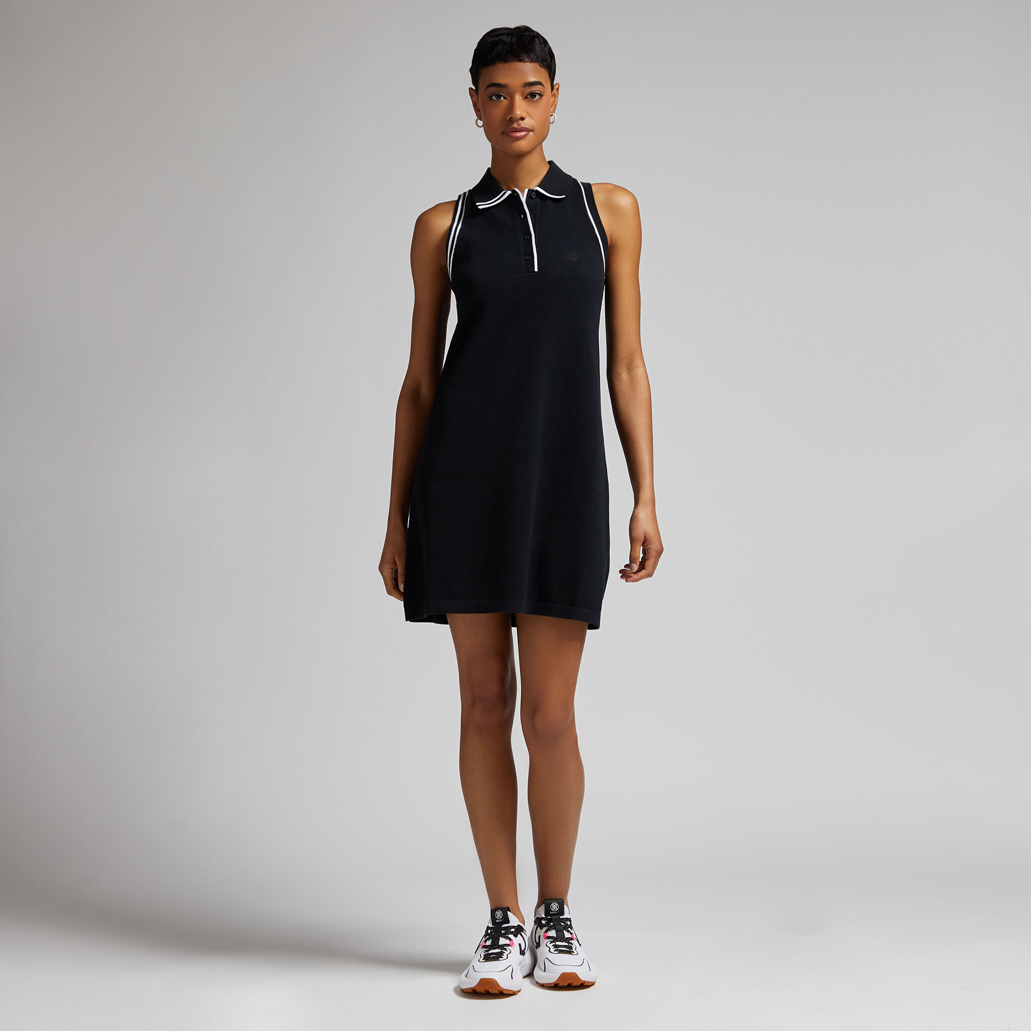 FULLY FASHIONED COTTON PIQUE SLEEVELESS POLO DRESS WOMEN S DRESSES G FORE