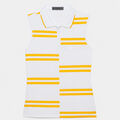 OFFSET STRIPE TECH PIQUÉ SLEEVELESS POLO image number 1