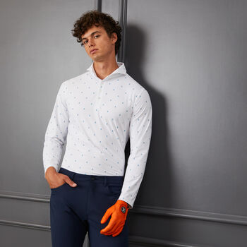 SKULL & T'S LONG SLEEVE ICE NYLON SLIM FIT SUN SHIRT