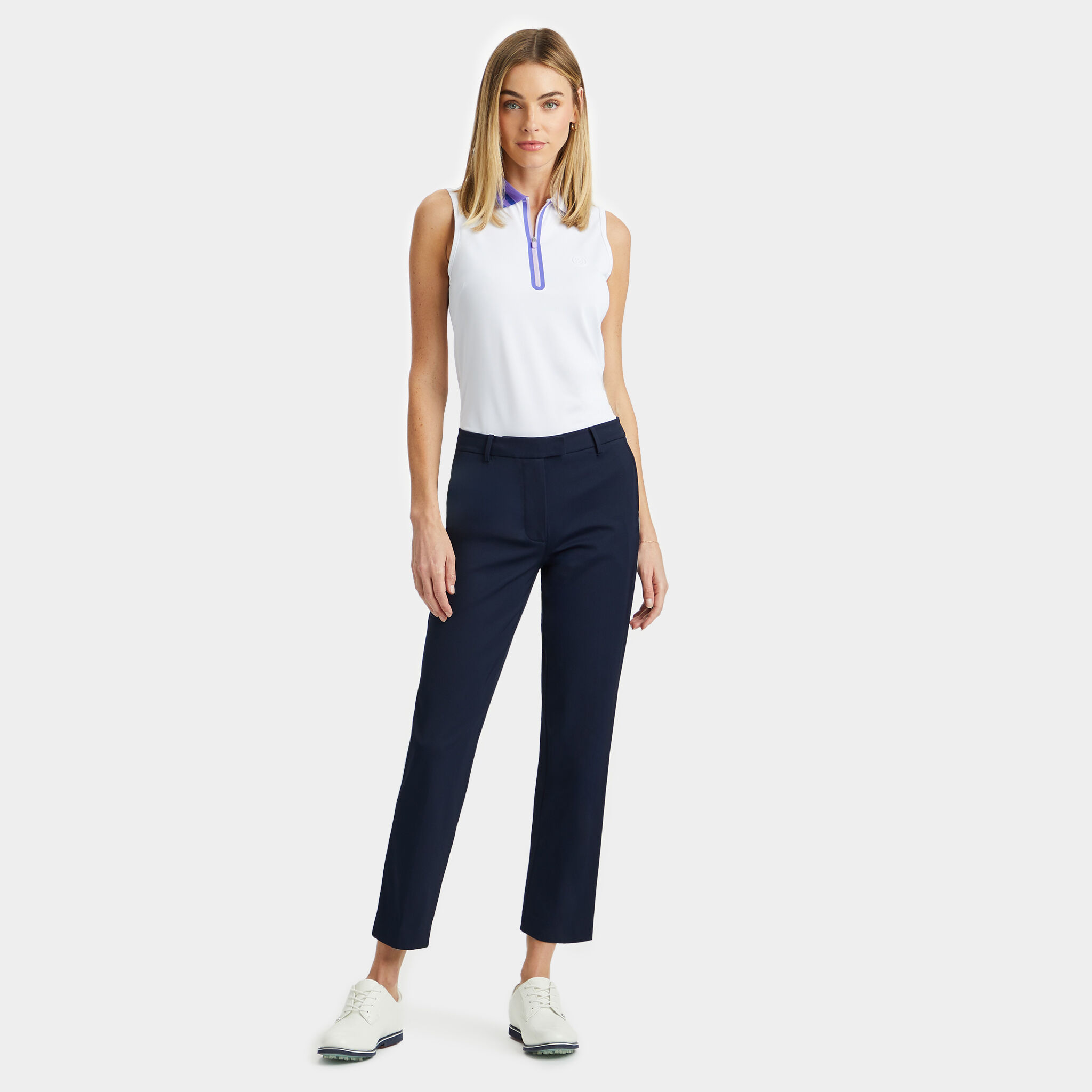 Women's dri-fit tech pique sleeveless golf shirts hotsell