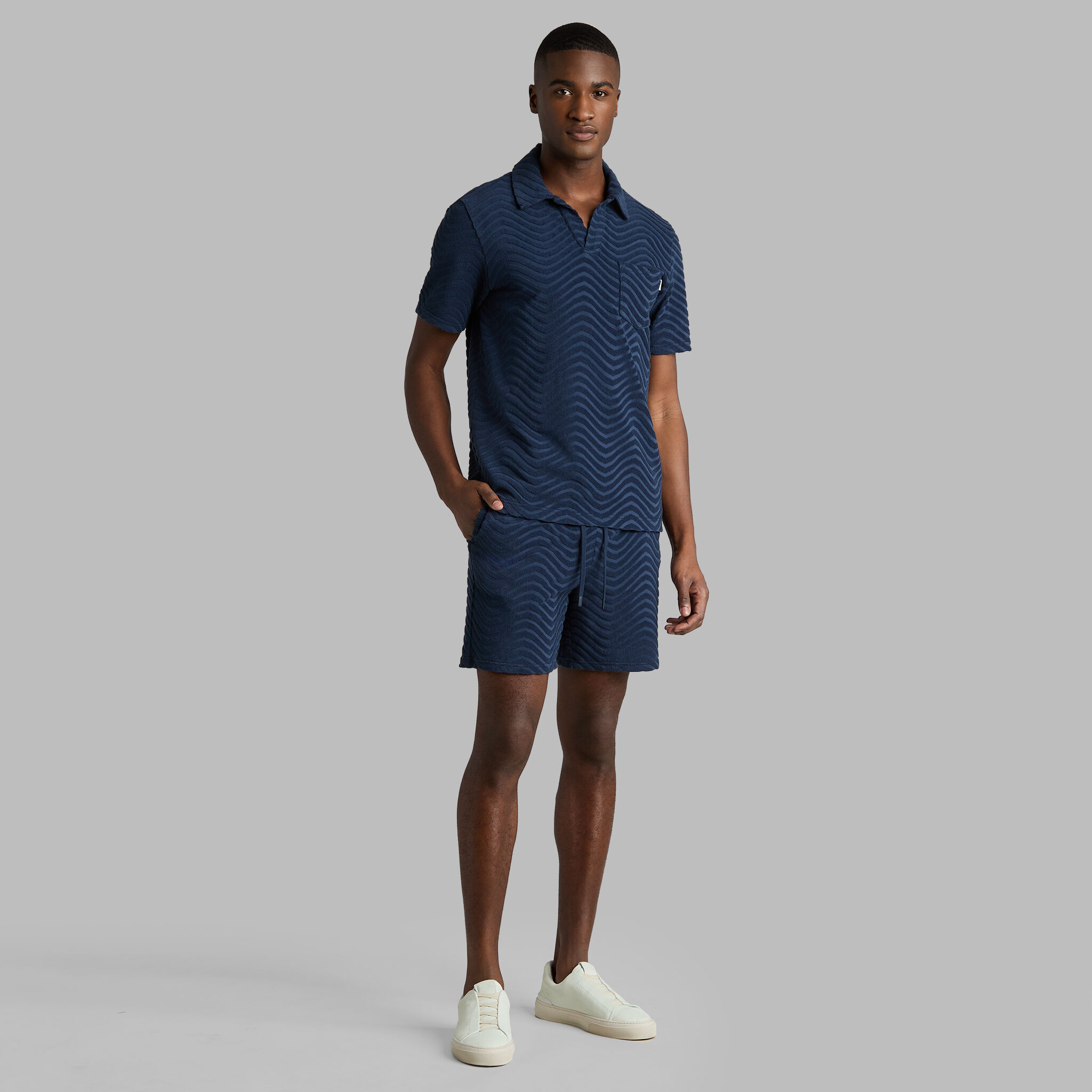 LTD RELEASE SWELL TERRY JACQUARD POLO | MEN'S POLO SHIRTS | G/FORE