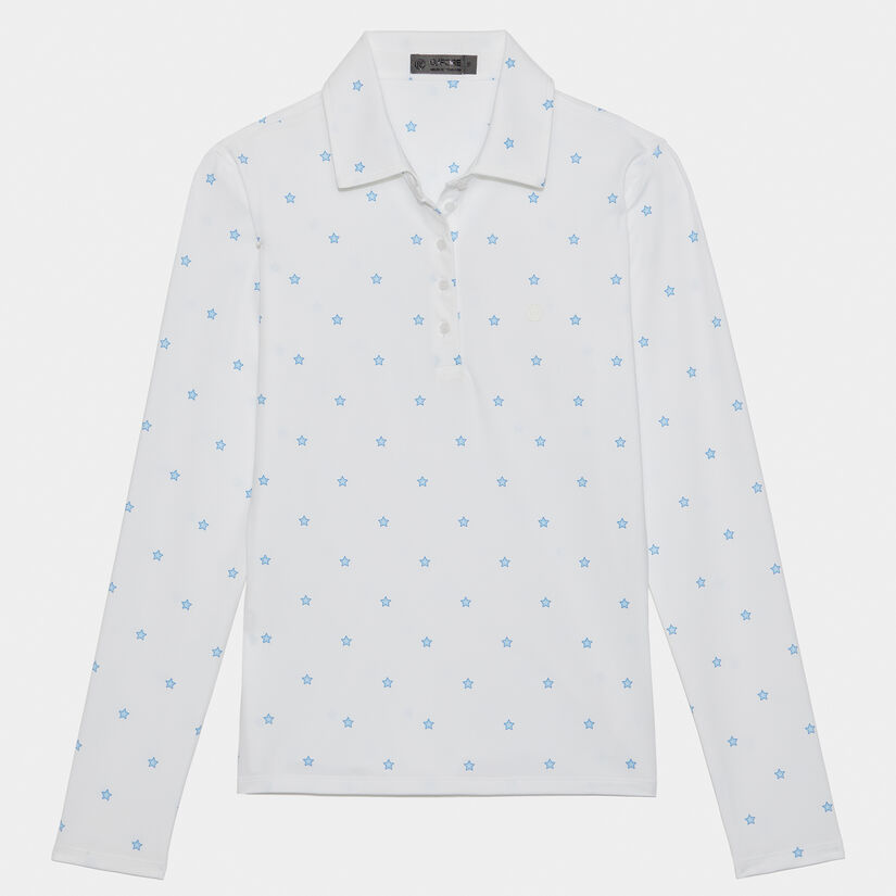 STARS TECH JERSEY LONG SLEEVE POLO image number 1