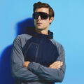 HOODED TECH INTERLOCK QUARTER ZIP PULLOVER image number 2