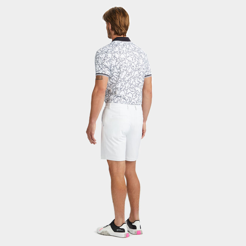 STAR DUST TECH JERSEY MODERN SPREAD COLLAR BANDED SLEEVE POLO image number 4