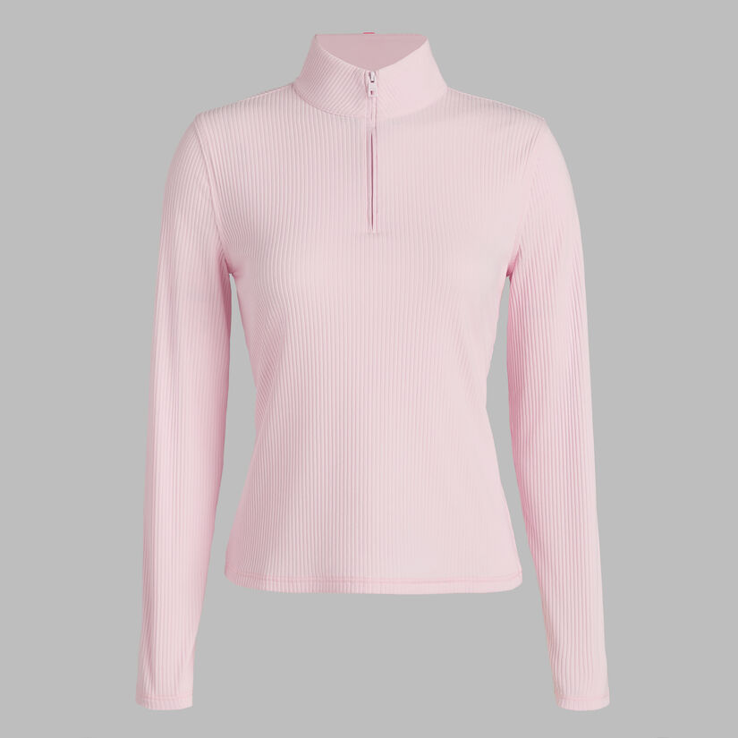 FITTED RIB 1/4 ZIP PULLOVER image number 1