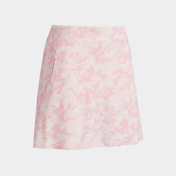 CAMO SILKY TECH NYLON A-LINE SKORT
