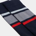 STRIPED RIBBED COMPRESSION CREW SOCK image number 3