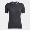 MERINO WOOL SHORT SLEEVE SWEATER image number 1