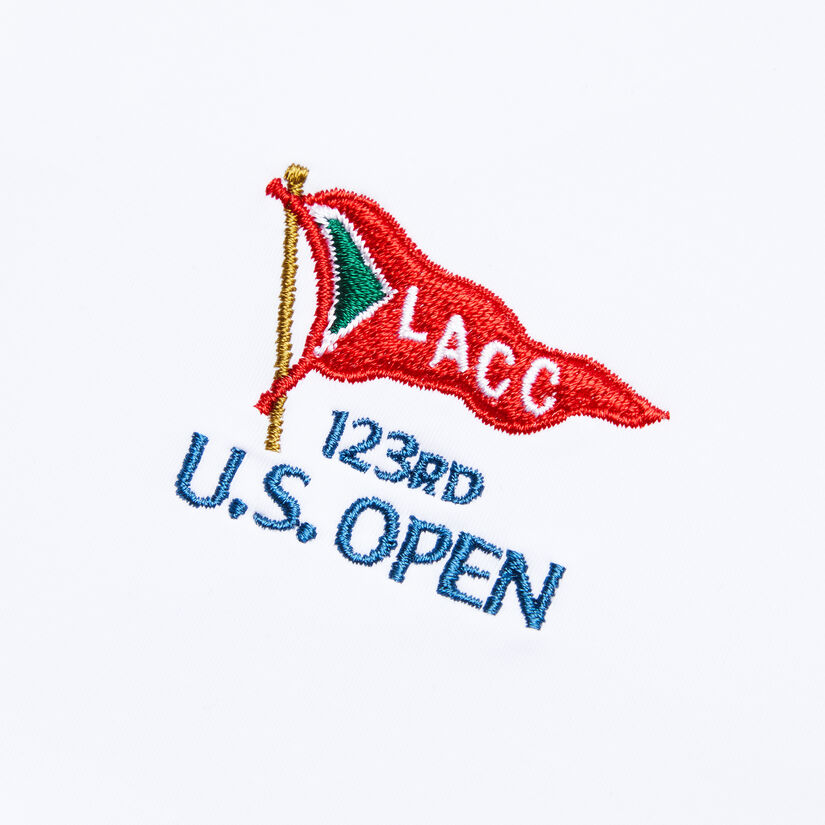 LIMITED EDITION U.S. OPEN PLEATED COLLAR SILKY TECH NYLON POLO image number 6