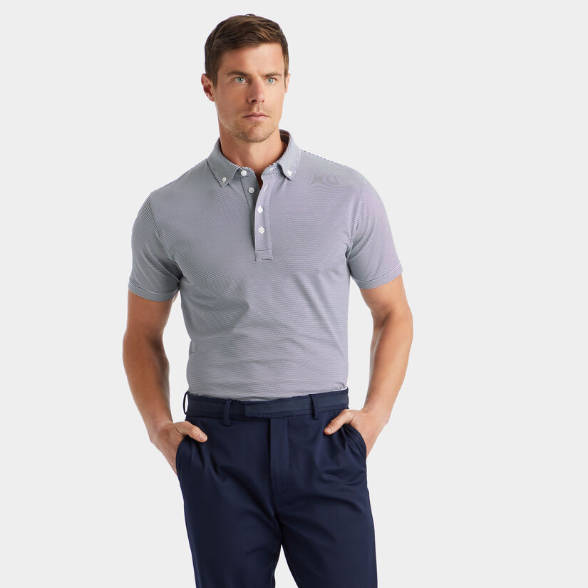 FEEDER STRIPE TECH JERSEY POLO image number 3