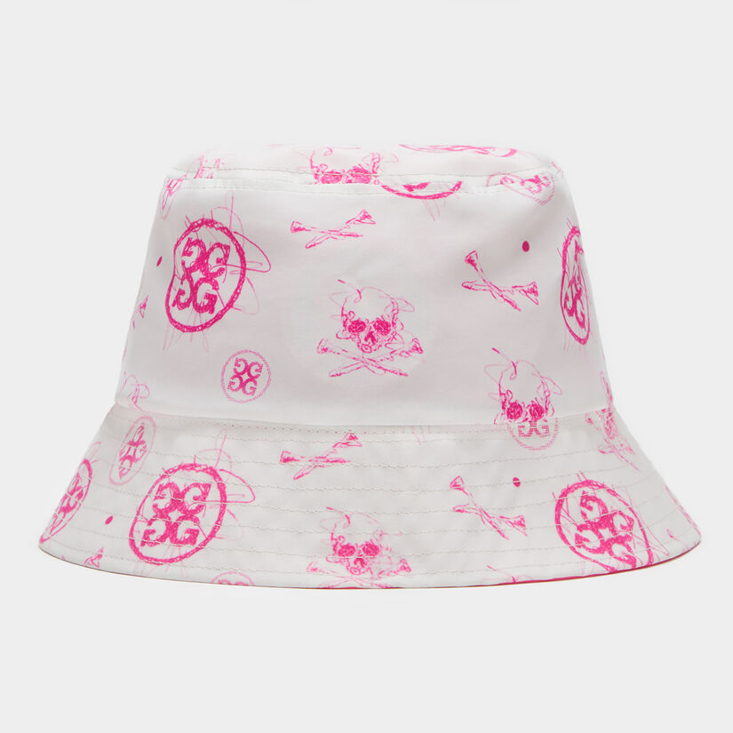 SKETCH NYLON TAFFETA REVERSIBLE BUCKET HAT image number 7