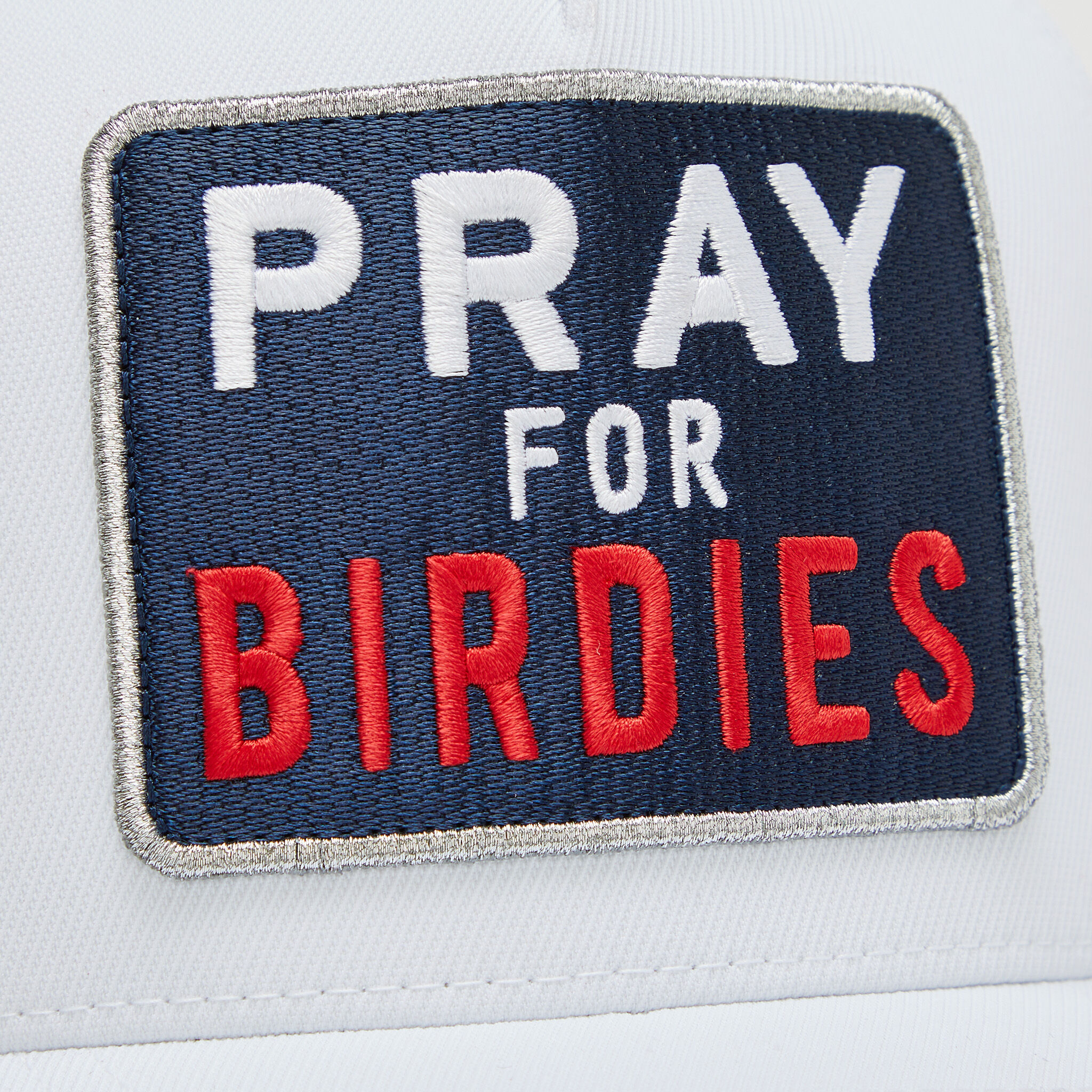 PRAY FOR BIRDIES STRETCH TWILL PERFORATED SNAPBACK HAT MEN S HATS G FORE