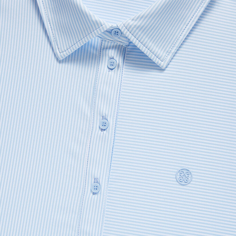 MIXED STRIPE TECH JERSEY POLO image number 6