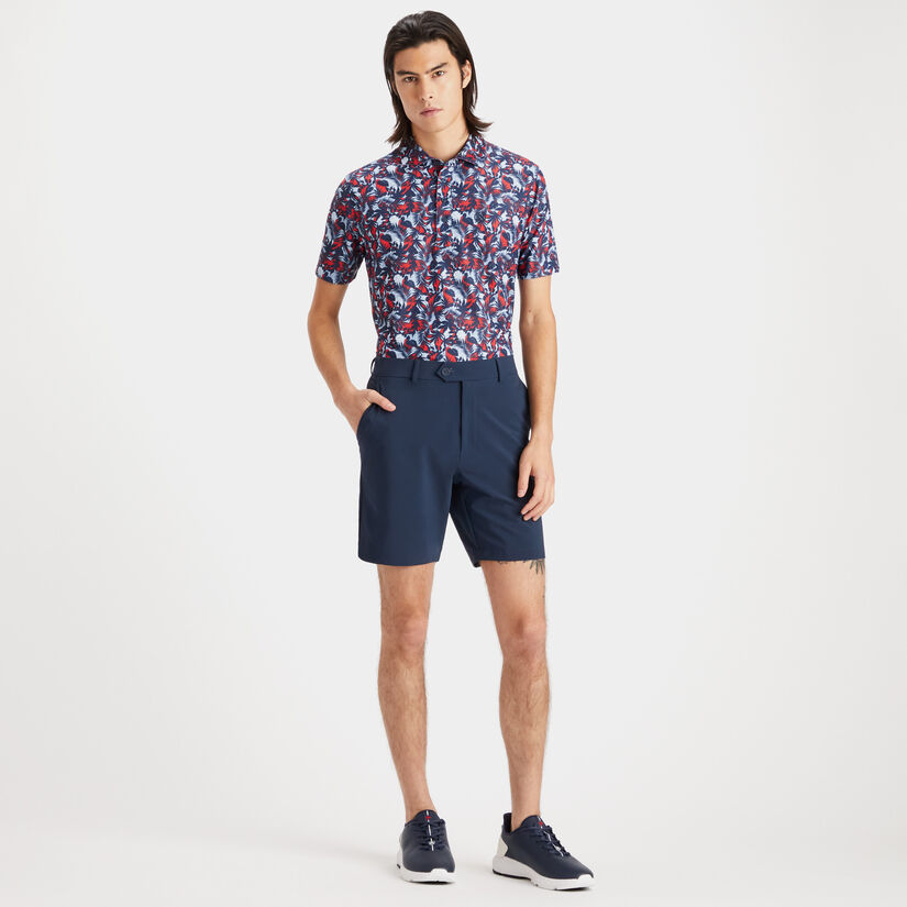 PALM FRONDS TECH PIQUÉ SLIM FIT POLO image number 4