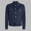 STRETCH COTTON GABARDINE TRUCKER JACKET image number 1