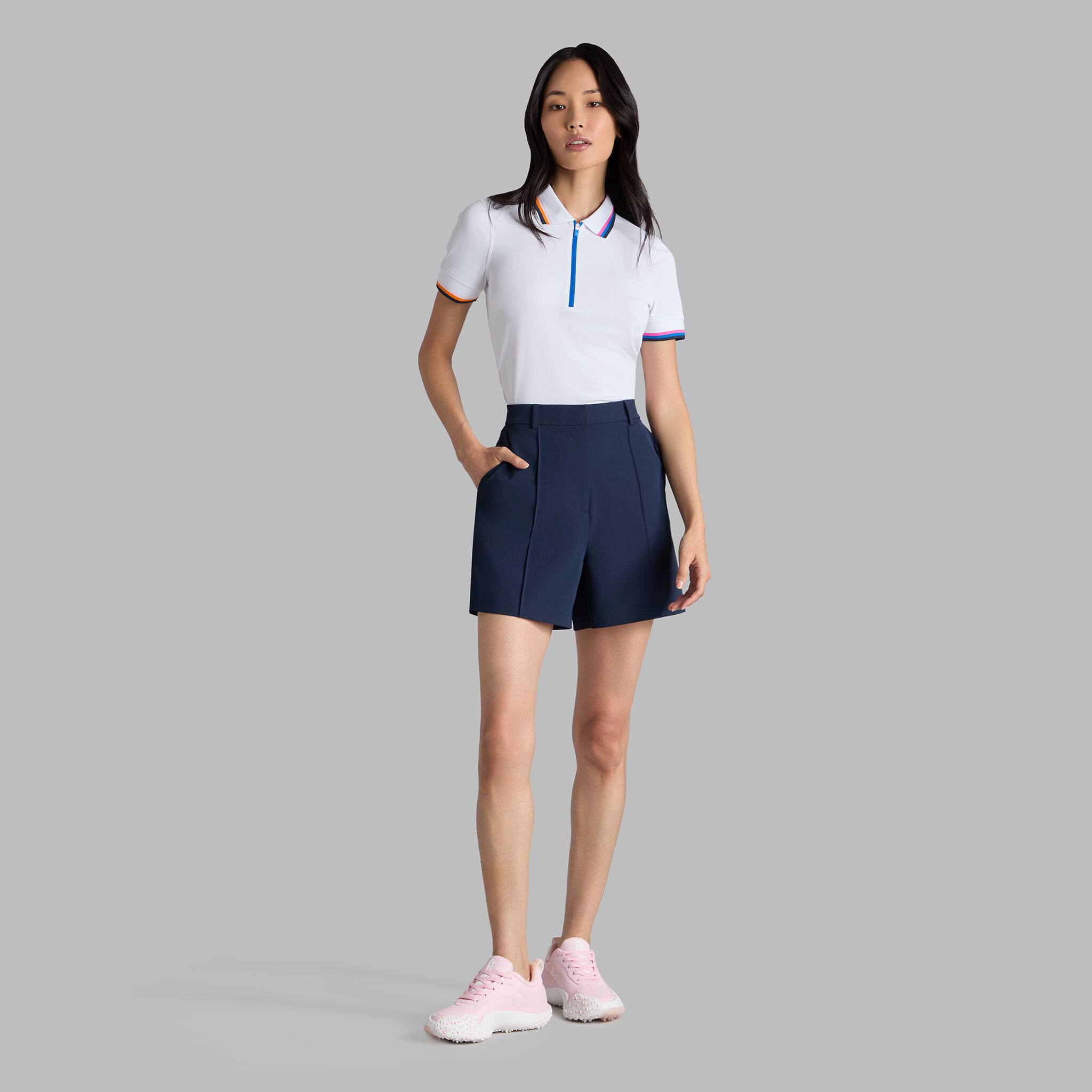 TECH PIQUÉ QUARTER ZIP POLO | WOMEN'S POLO SHIRTS | G/FORE
