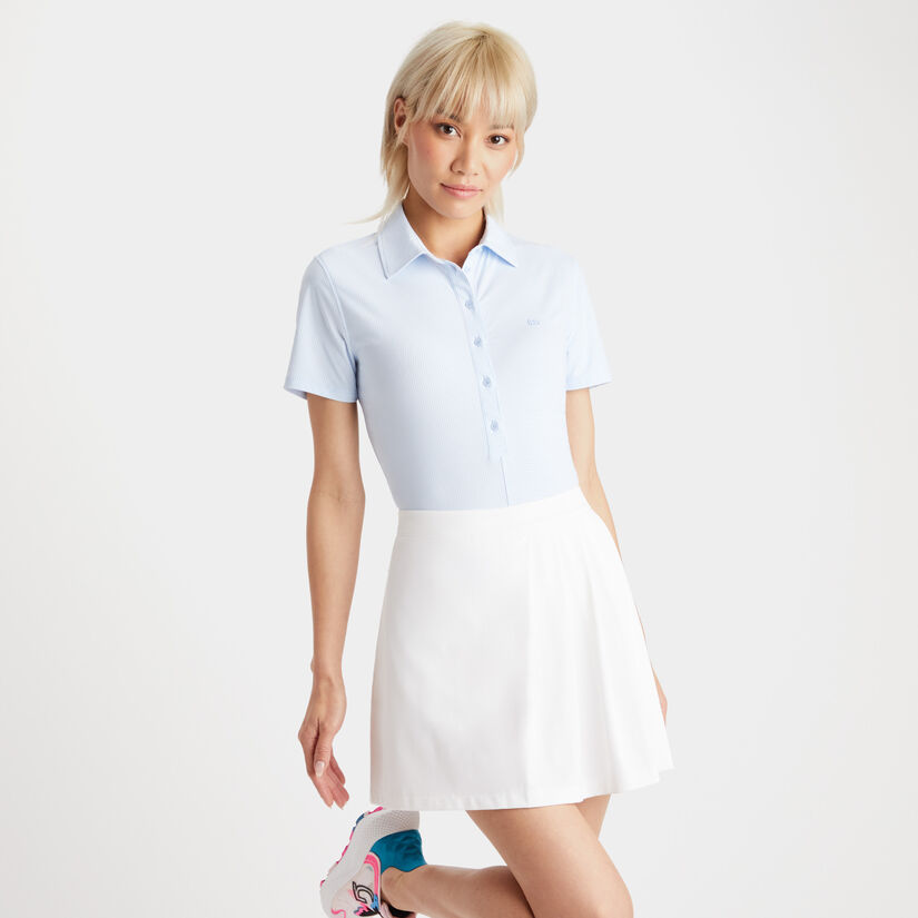 MIXED STRIPE TECH JERSEY POLO image number 3