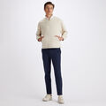 RIB COLLAR FRENCH TERRY QUARTER ZIP PULLOVER image number 4