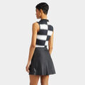 OFFSET GRADIENT STRIPE NYLON SLEEVELESS POLO image number 5