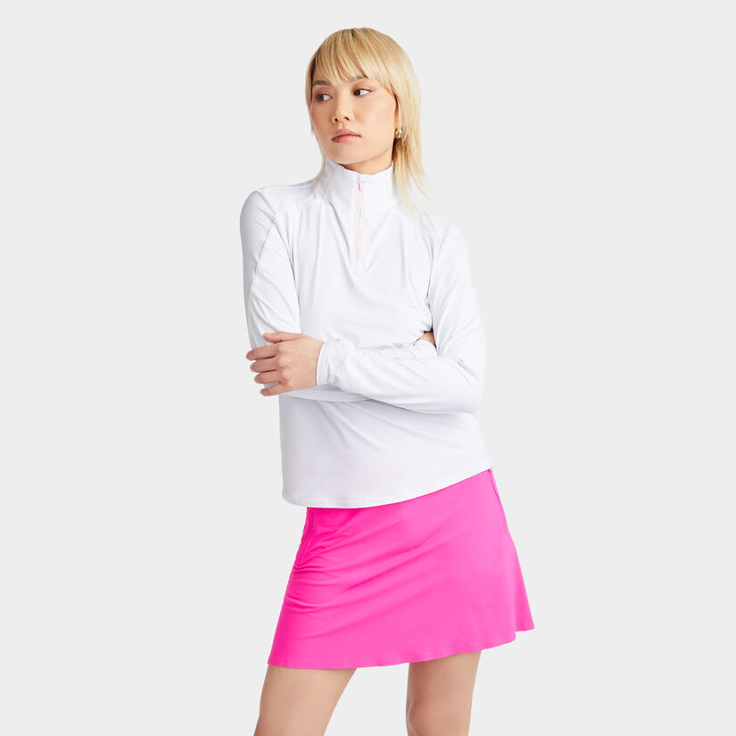 SUN SHIELD SILKY TECH NYLON QUARTER ZIP LAYER image number 3