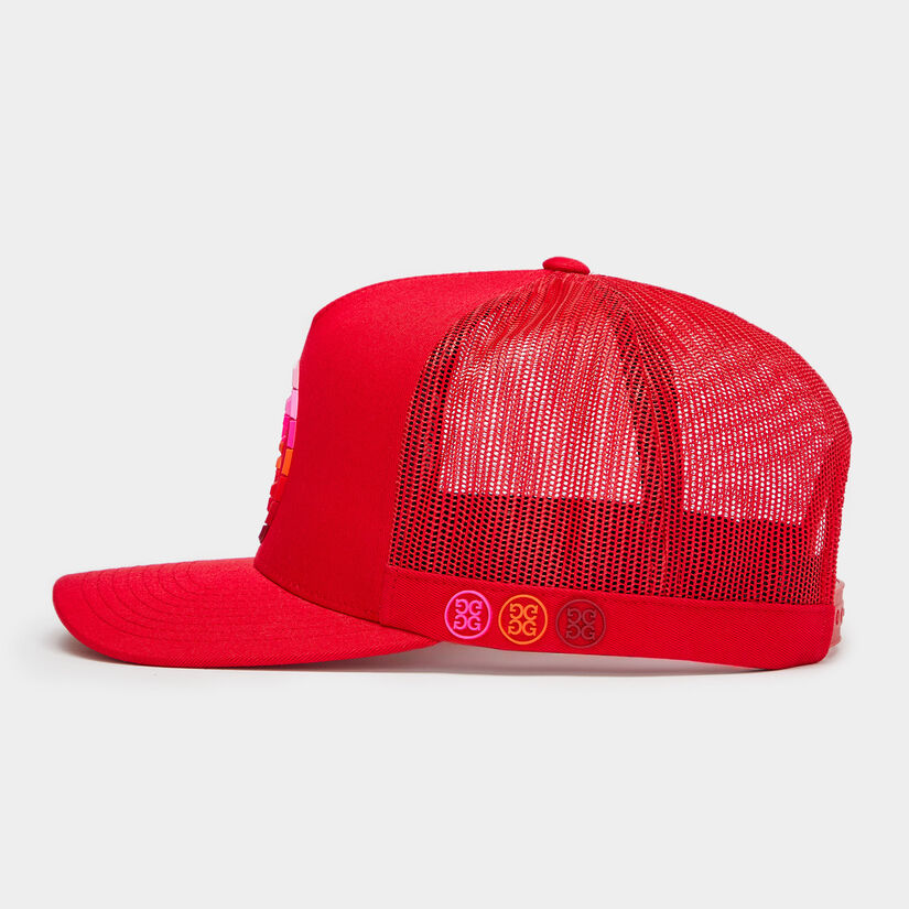 GRADIENT CIRCLE G'S COTTON TWILL TRUCKER HAT image number 4