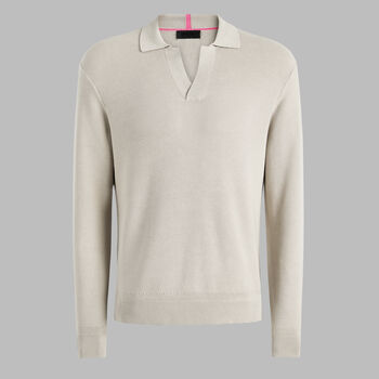 JOHNNY COLLAR COOLING COTTON SWEATER POLO - Alternate Image 1