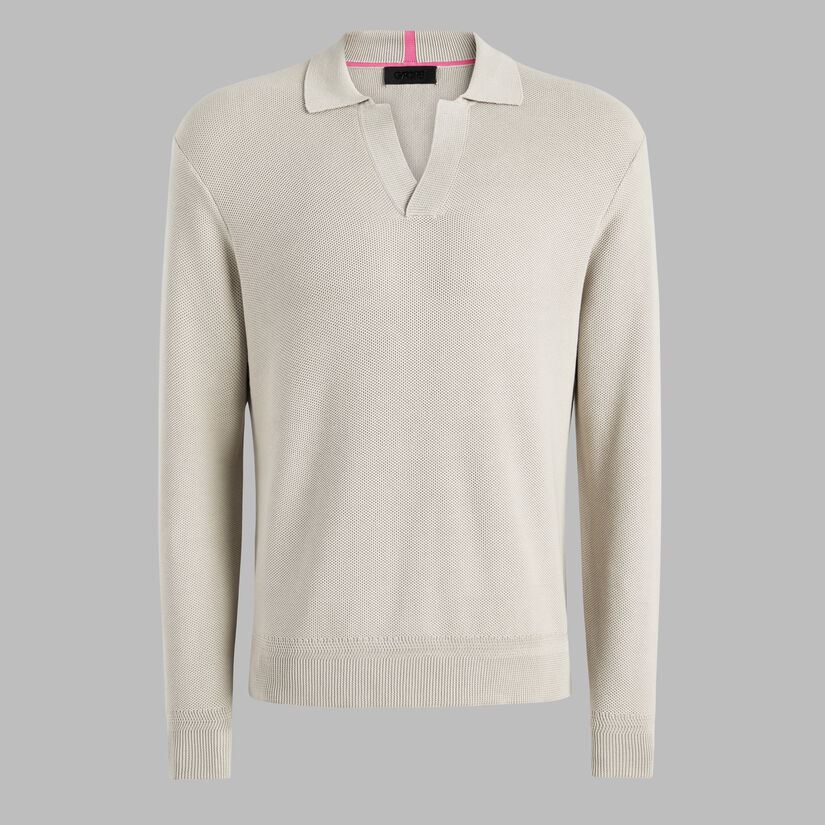 JOHNNY COLLAR COOLING COTTON SWEATER POLO image number 1