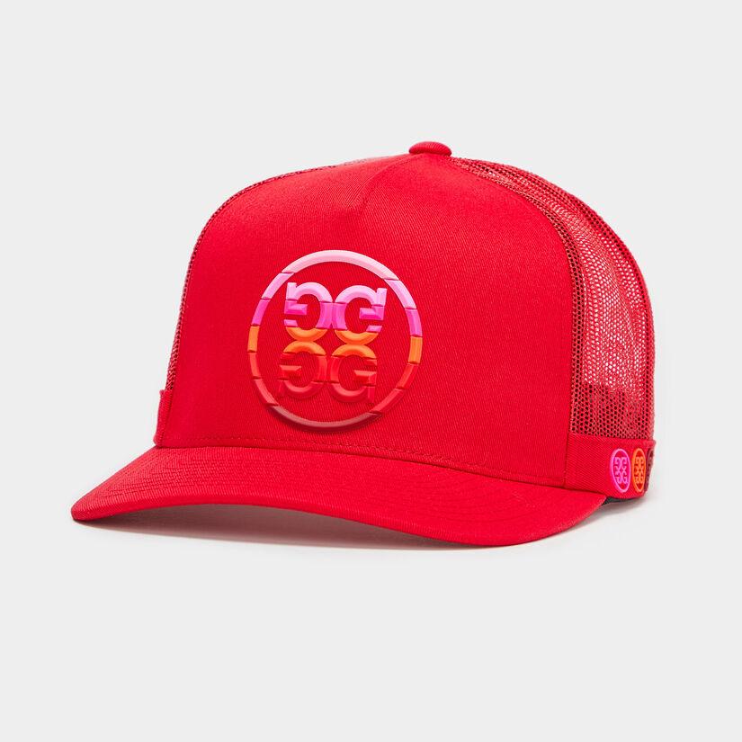 GRADIENT CIRCLE G'S COTTON TWILL TRUCKER HAT image number 1