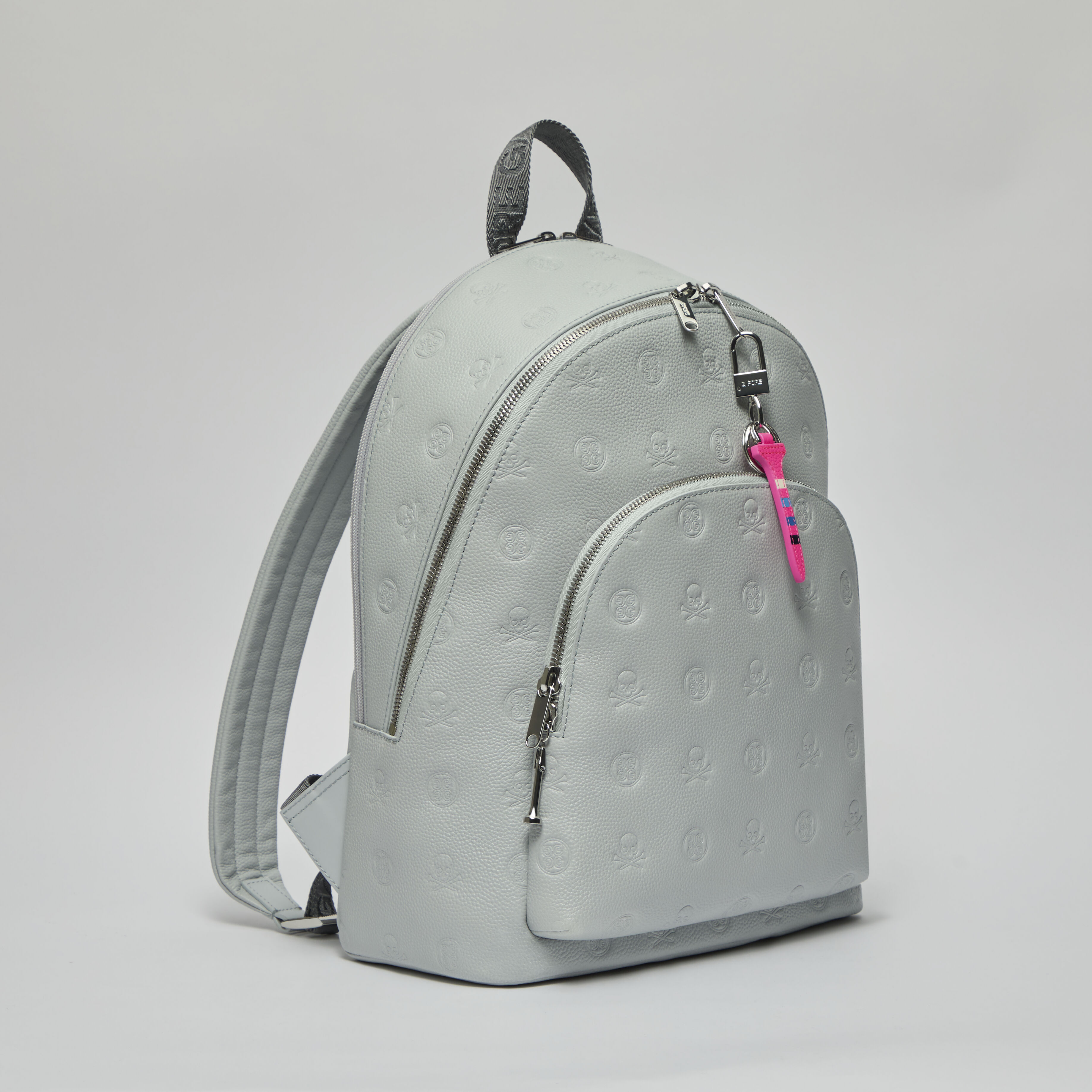 EMBOSSED SKULL & TEES LEATHER BACKPACK | ACCESSORIES FOR MEN AND WOMEN |  G/FORE