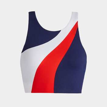 SOFT TECH OPS TRI STRIPE CROSS BACK SPORTS BRA