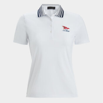 LIMITED EDITION U.S. OPEN PLEATED COLLAR SILKY TECH NYLON POLO