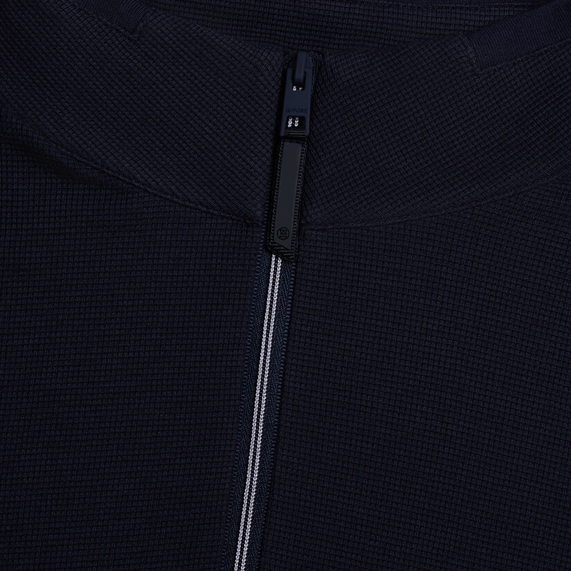 WAFFLE KNIT QUARTER ZIP image number 5