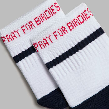 MEN'S PRAY FOR BIRDIES 1/4 SOCK
