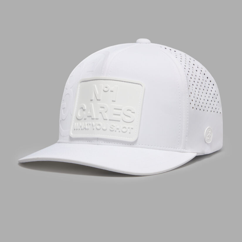 G/FORE NO1 Cares Perforated Tech Golf Cap - Snow
