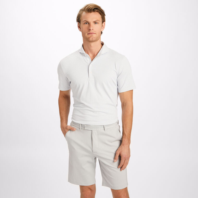 FEEDER STRIPE TECH PIQUÉ MODERN SPREAD COLLAR POLO image number 3