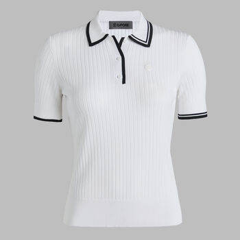 RIBBED KNIT SWEATER POLO - Alternate Image 1