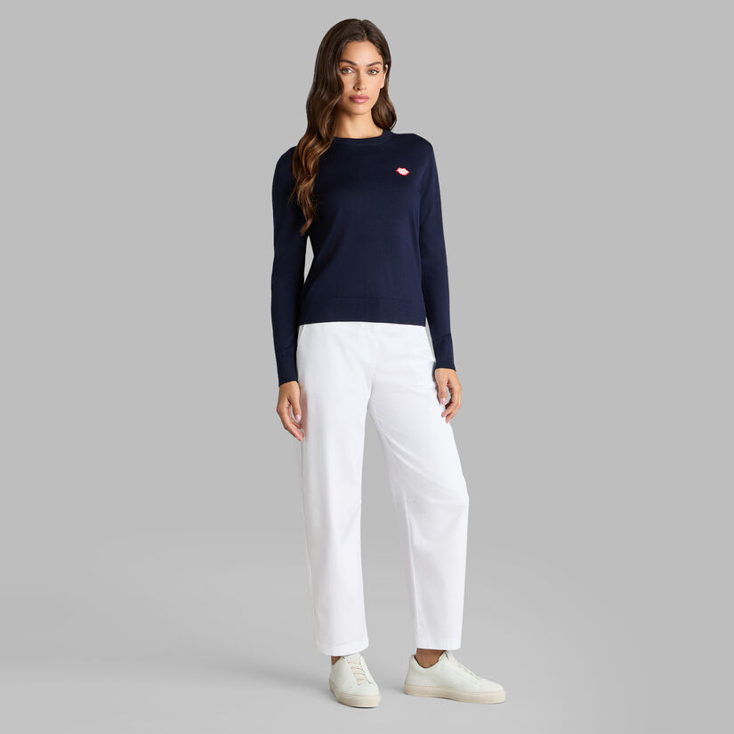 LOVE GOLF MERINO WOOL CREWNECK SWEATER image number 3