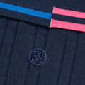 CONTRAST COLLAR RIB COTTON BLEND POLO image number 7