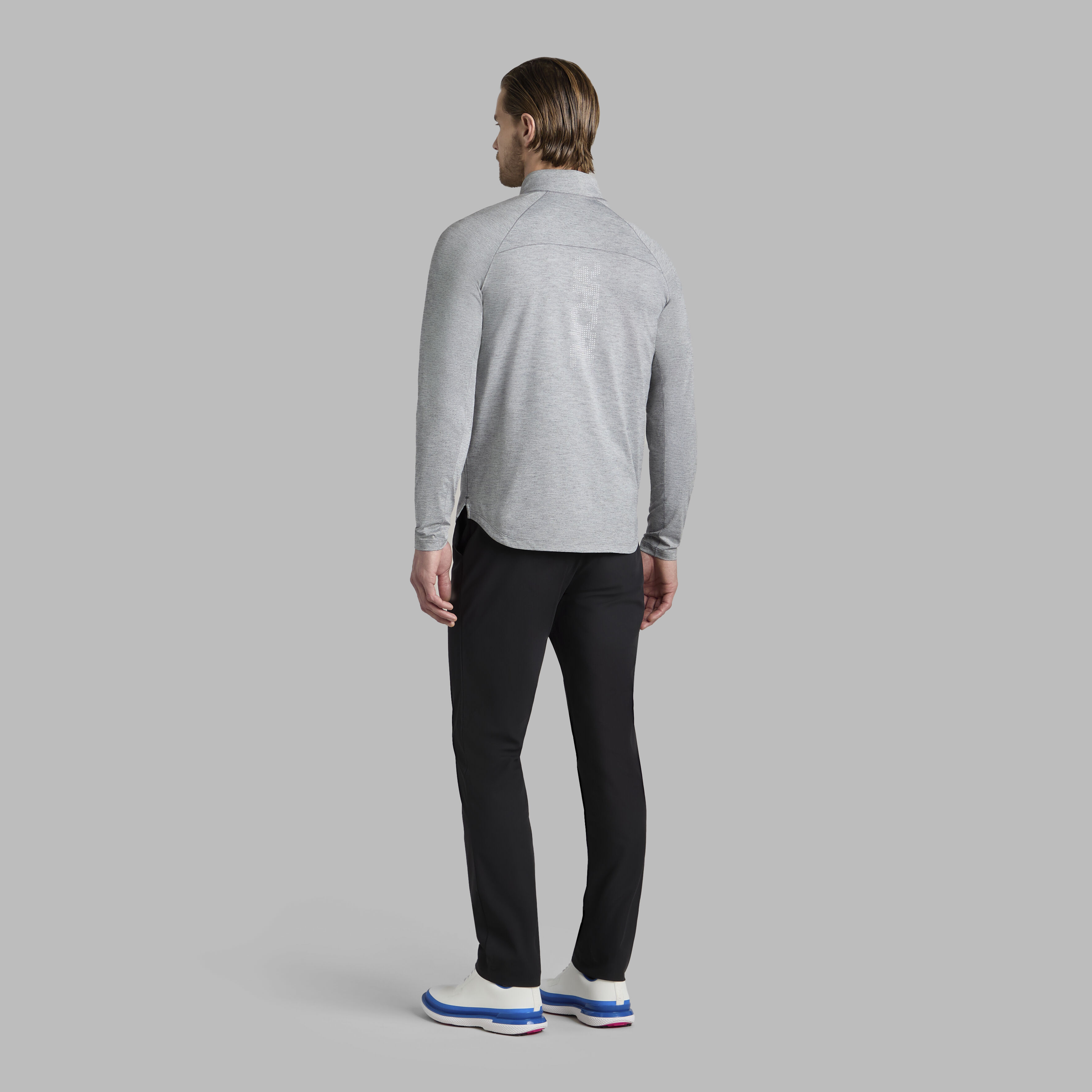 TECH MÉLANGE RAGLAN QUARTER ZIP PULLOVER | MEN'S PULLOVERS