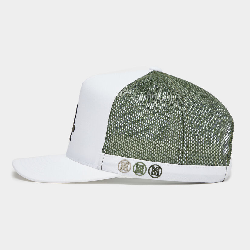 CAMO SKULL & TEES INTERLOCK KNIT TALL TRUCKER HAT image number 4