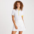 CONTRAST COLLAR TECH PIQUÉ QUARTER ZIP POLO image number 3