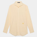 CLASSIC STRIPE MODERN SPREAD COLLAR NYLON WOVEN SLIM FIT SHIRT image number 1