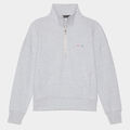 I HATE GOLF' BOXY FRENCH TERRY QUARTER ZIP PULLOVER image number 1